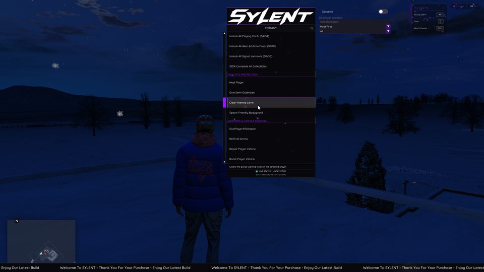 Sylent Menu - Friendly