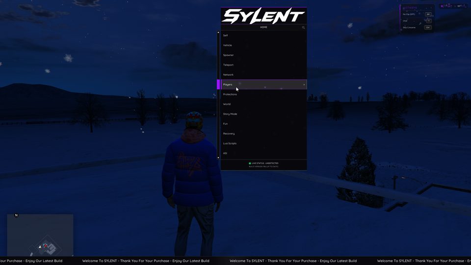 Sylent Menu - Home
