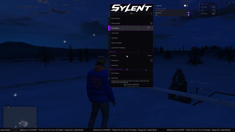 Sylent Menu - Bounty